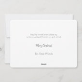 Modernes, einzigartiges 3-Foto-Raumschiff Feiertagskarte (Rückseite)