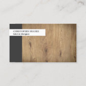 Modernes, einzigartiges Foto Holz Innenarchitektur Visitenkarte (Vorderseite)