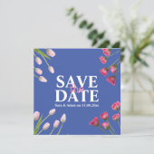 Modernes, einzigartiges Minimalistisches Save the  Date (Stehend Vorderseite)