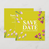 Modernes, einzigartiges Minimalistisches Save the Date (Vorne/Hinten)