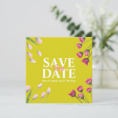 Modernes, einzigartiges Minimalistisches Save the Date (Stehend Vorderseite)