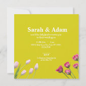 Modernes, einzigartiges Minimalistisches Save the Date (Rückseite)