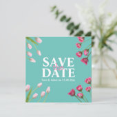 Modernes, einzigartiges Minimalistisches Save the  Date (Stehend Vorderseite)