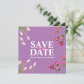 Modernes, einzigartiges Minimalistisches Save the  Save The Date (Stehend Vorderseite)