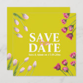 Modernes, einzigartiges Minimalistisches Save the Save The Date (Vorne/Hinten)