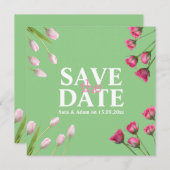 Modernes, einzigartiges Minimalistisches Save the Save The Date (Vorne/Hinten)