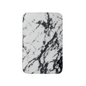 Modernes, einzigartiges Muster aus weißem, schwarz Badematte (Vorderseite Vertikal)