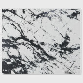 Modernes, einzigartiges Muster aus weißem, schwarz Geschenkpapier (Flach)