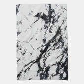 Modernes, einzigartiges Muster aus weißem, schwarz Geschirrtuch (Vertikal)