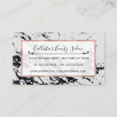 Modernes, einzigartiges Muster aus weißem, schwarz Rabattkarte (Rückseite)