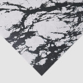 Modernes, einzigartiges Muster aus weißem, schwarz Seidenpapier (Ausschnitt)