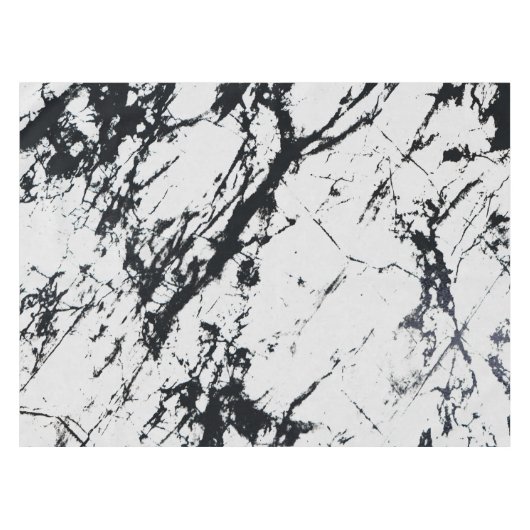 Modernes, einzigartiges Muster aus weißem, schwarz Tischdecke (Vorderseite (Horizontal))