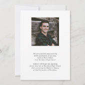 Modernes, einzigartiges SkriptOverlay Zwei-Foto-Ab Ankündigung (Rückseite)