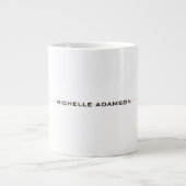Modernes, einzigartiges Special Minimalistisch Jumbo-Tasse (Vorderseite)