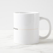 Modernes, einzigartiges Special Minimalistisch Jumbo-Tasse (Rechts)