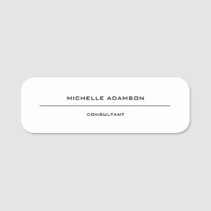 Modernes, einzigartiges Special Minimalistisch Namensschild