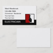 Modernes, einzigartiges Thema der Elektrotechnik Visitenkarte (Vorne/Hinten)