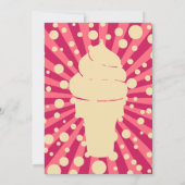 Modernes Eis Baby Ice Creme Erster Geburtstag Einladung (Rückseite)