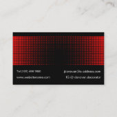 Modernes eklektisches, helles, weißes Kunstmuster Visitenkarte (Rückseite)