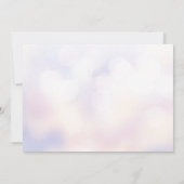 Modernes Electric Blue Christmas Tree Party Einladung (Rückseite)