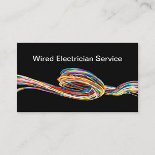 Modernes Electrical Service Wide Design Visitenkarte