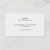 Modernes Electrician Gold Blitz Bolt Logo schwarz Visitenkarte (Rückseite)