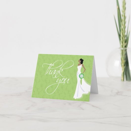Modernes Elegance Brautparty Vielen Dank Dankeskarte (Vorderseite)