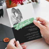 Modernes Elegance Foto Hochzeit einladen Personali Einladung