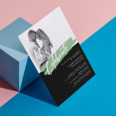 Modernes Elegance Foto Hochzeit einladen Personali Einladung