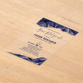 Modernes Elegant Bar Mitzvah Acryleinladungen (Ablage )