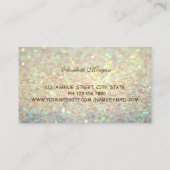 Modernes Elegant, Bokeh, Donuts, Bäckerei Visitenkarte (Rückseite)