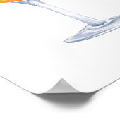 Modernes Elegant | Bridal Mimosa Bar Sign Poster (Ecke)