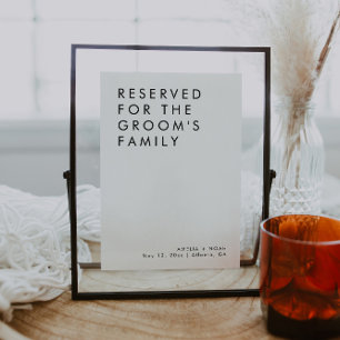 Modernes Elegant für Hochzeitstisch Einladung
