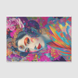 Modernes Elegant Geisha Dekoupage Tissue Paper Seidenpapier