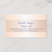 Modernes Elegant, gestreift, Macarons Treuekarte (Rückseite)