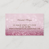 Modernes Elegant,Glitzer Bokeh,Donuts,Bäckerei Visitenkarte (Rückseite)