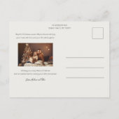 Modernes Elegant Holiday Joy Script Foto Postkarte (Rückseite)