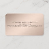 Modernes Elegant,Punkte,Makeup-Künstler Visitenkarte (Rückseite)