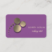 Modernes Elegant,Punkte,Makeup-Künstler Visitenkarte (Vorderseite)