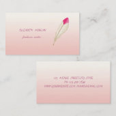 Modernes Elegant Stilvoll, Feather Visitenkarte (Vorne/Hinten)