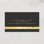 Modernes Elegant Stilvoll gestreift Visitenkarte (Rückseite)
