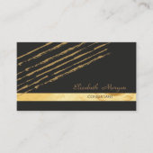 Modernes Elegant Stilvoll gestreift Visitenkarte (Vorderseite)