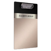 Modernes Elegant, stylisch, gestreift Personalisie Klemmbrett (Rechts)