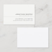 Modernes Elegant Trendy Stylish Einfach Beruflich Visitenkarte (Vorne/Hinten)