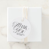 Modernes Elegant Vielen Dank Kalligraphie Script Geschenkanhänger (Beispiel)