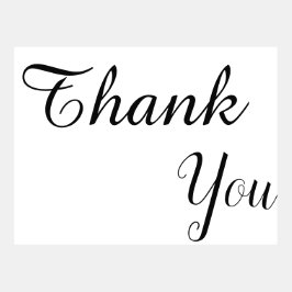 Modernes Elegant Vielen Dank, Script