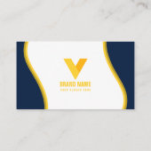 Modernes Elegant Visitenkarte (Rückseite)