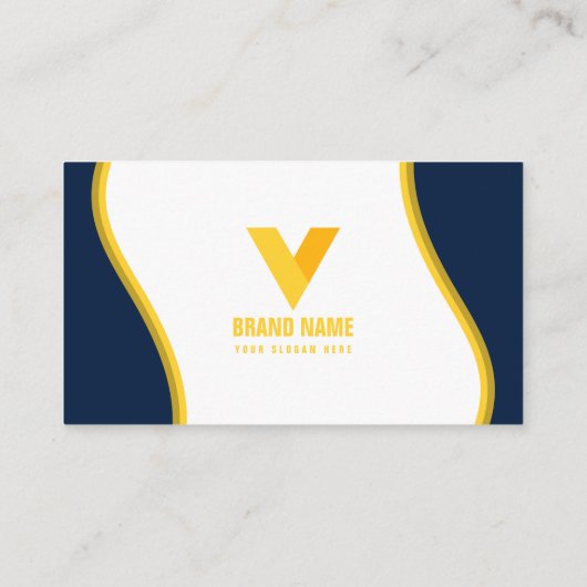 Modernes Elegant Visitenkarte (Rückseite)