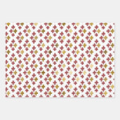 Modernes Elegant | Weihnachtsferien Doodles Geschenkpapier Set (Vorderseite 3)