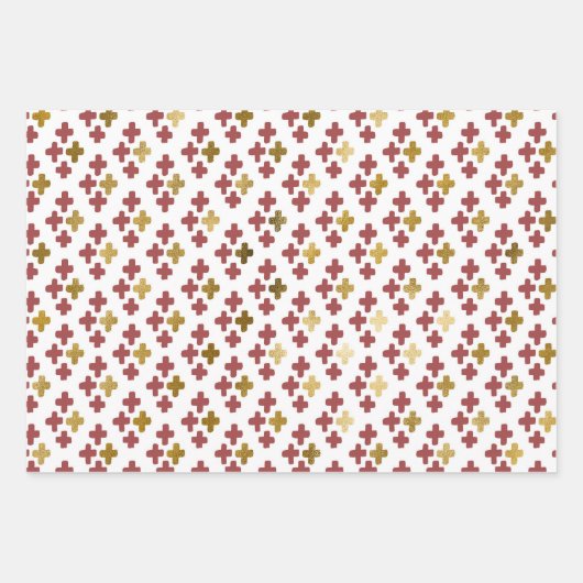 Modernes Elegant | Weihnachtsferien Doodles Geschenkpapier Set (Vorderseite 3)